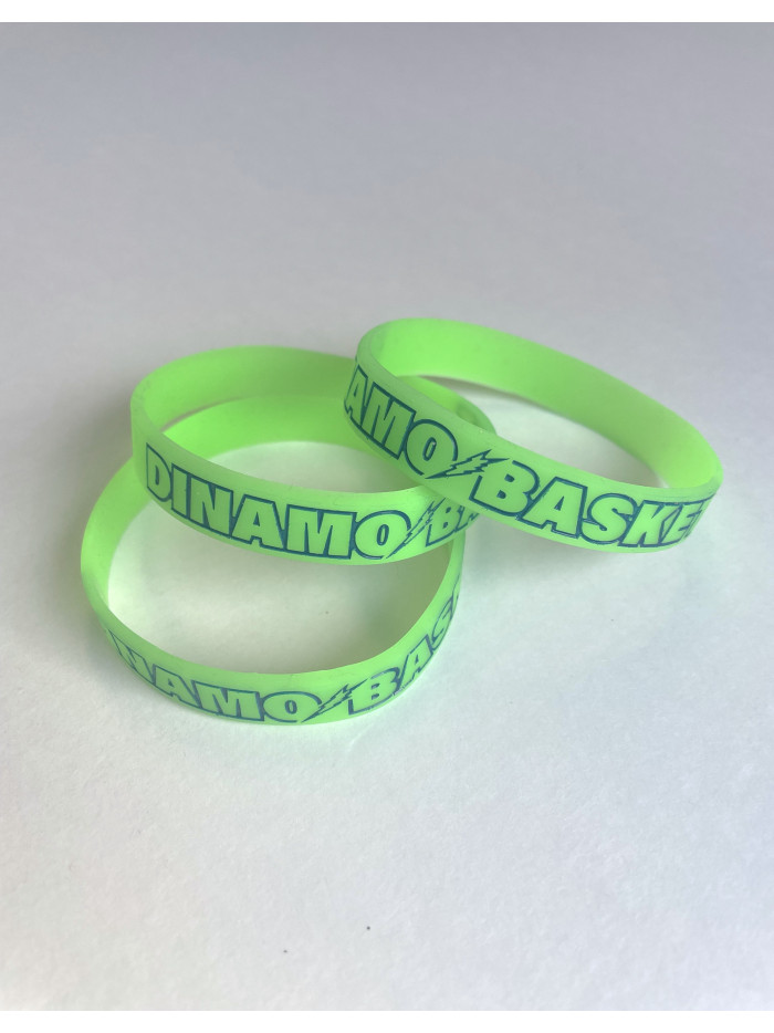 DINAMO SASSARI BRACCIALE SILICONE FLUORESCENTE